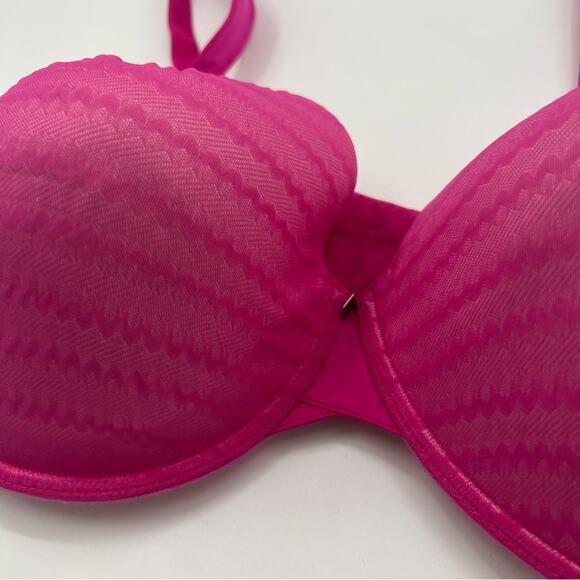 Natori Conceal Contour T Shirt Bra Hot Pink Comfort Straps - Picture 3 of 6
